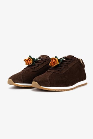 Valmenti Kadın Hakiki Deri Kahverengi Süet Sneakers & Spor Ayakkabı 1009 182 BN AYK Y26 KAHVE SUET