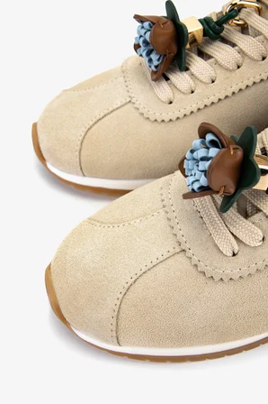 Valmenti Kadın Hakiki Deri Bej Süet Sneakers & Spor Ayakkabı 1009 182 BN AYK Y26 BEJ SUET
