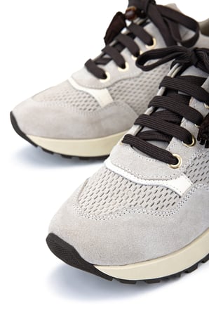 Tamer Tanca Kadın Hakiki Deri Bej Süet Sneakers & Spor Ayakkabı 1192 26103 BN AYK Y26 BEJ SUET