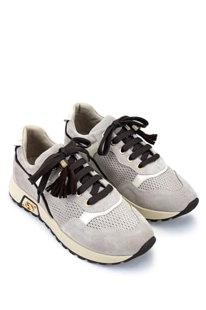 Tamer Tanca Kadın Hakiki Deri Bej Süet Sneakers & Spor Ayakkabı 1192 26103 BN AYK Y26 BEJ SUET