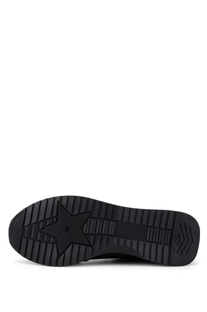Tamer Tanca Kadın Hakiki Deri Siyah Floter Sneakers & Spor Ayakkabı 937 9860 BN AYK Y26 SIYAH FLTR