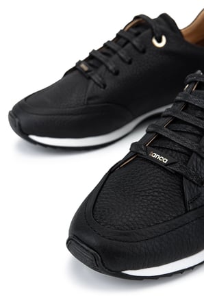 Tamer Tanca Kadın Hakiki Deri Siyah Floter Sneakers & Spor Ayakkabı 937 9860 BN AYK Y26 SIYAH FLTR