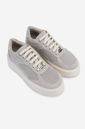 Valmenti Kadın Hakiki Deri Bej Süet Sneakers & Spor Ayakkabı 1116 255-01 BN AYK Y26 BEJ SUET