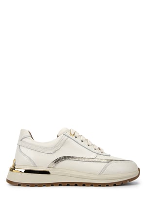 Tamer Tanca Kadın Hakiki Deri Bej Sneakers & Spor Ayakkabı 1116 1868 BN AYK Y26 BEJ/ANTRASIT
