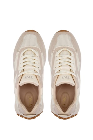 Tamer Tanca Kadın Suni Deri/Tekstil Bej Sneakers & Spor Ayakkabı 936 83144 BN AYK Y26 BEJ