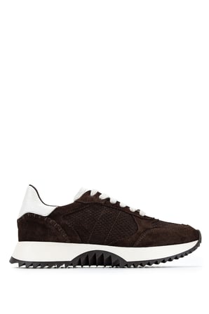 Tamer Tanca Kadın Hakiki Deri Kahverengi Süet Sneakers & Spor Ayakkabı 154 7161 BN AYK Y26 KAHVE SUET