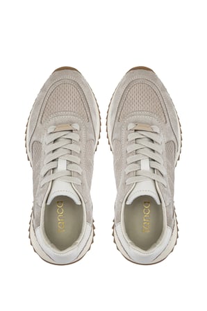 Tamer Tanca Kadın Hakiki Deri Bej Süet Sneakers & Spor Ayakkabı 154 7161 BN AYK Y26 BEJ SUET