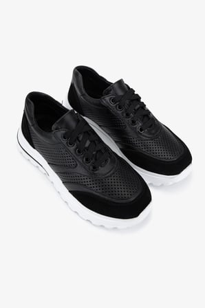 Valmenti Kadın Hakiki Deri Siyah Sneakers & Spor Ayakkabı 1182 135979 BN AYK Y26 SIYAH DR