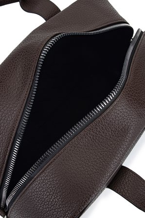 Tamer Tanca Unisex Suni Deri Kahverengi El Valizi 1012 2023 VLZ SK25-26 KAHVE FLTR
