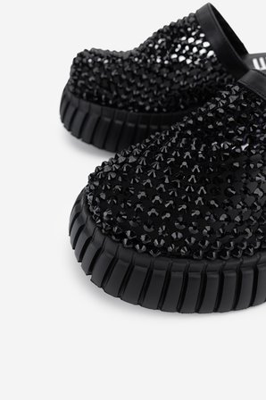 Valmenti Kadın Deri & Suni Siyah Düz Terlik 1141 581 BN TRLK Y26 BLACK LEATHER/BLACK