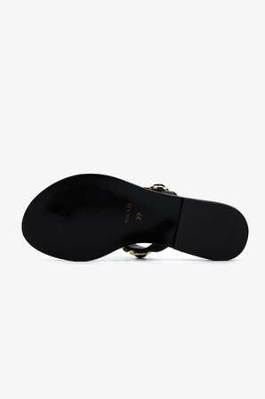 Valmenti Kadın Hakiki Deri Siyah Deri Düz Terlik 1141 587 BN TRLK Y26 BLACK LEATHER