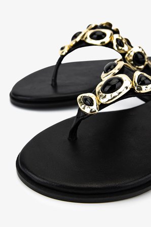 Valmenti Kadın Hakiki Deri Siyah Deri Düz Terlik 1141 587 BN TRLK Y26 BLACK LEATHER