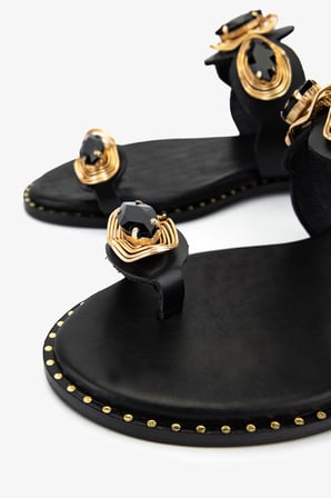 Valmenti Kadın Hakiki Deri Siyah Deri Düz Terlik 1141 578 BN TRLK Y26 BLACK LEATHER