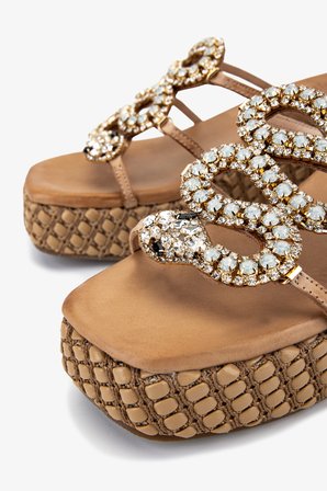 Valmenti Kadın Hakiki Deri Bej Topuklu Terlik 1141 546 BN TRLK Y26 NATUREL LEATHER