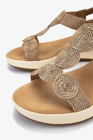 Valmenti Kadın Deri & Tekstil Rose Düz Sandalet 1141 1951-H12 BN SNDLT Y26 ROSE/CAMEL NUBUCK