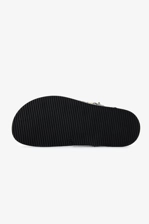 Valmenti Kadın Deri & Tekstil Siyah Deri Düz Sandalet 1141 505 BN SNDLT Y26 BLACK LEATHER