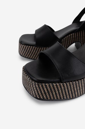 Valmenti Kadın Hakiki Deri Siyah Deri Topuklu Ayakkabı 1141 565 BN AYK Y26 BLACK LEATHER