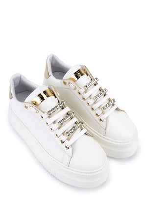 Tamer Tanca Kadın Suni Deri Beyaz Sneakers & Spor Ayakkabı 1009 001 BN AYK SK23/24 BEYAZ CILT