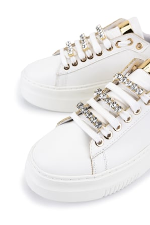 Tamer Tanca Kadın Suni Deri Beyaz Sneakers & Spor Ayakkabı 1009 001 BN AYK SK23/24 BEYAZ CILT