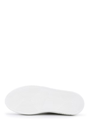 Tamer Tanca Kadın Suni Deri Beyaz Sneakers & Spor Ayakkabı 1009 001 BN AYK SK23/24 BEYAZ CILT