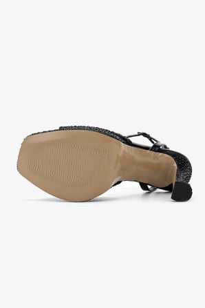 Valmenti Kadın Suni Deri Siyah Taşlı Night Shoes Ayakkabı 921 655 BN AYK Y26 SIYAH TASLI