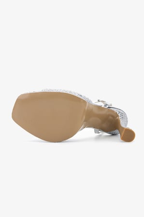 Valmenti Kadın Suni Deri Gümüş Night Shoes Ayakkabı 921 655 BN AYK Y26 SILVER TASLI