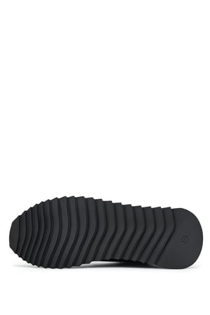 Tamer Tanca Kadın Hakiki Deri Siyah Sneakers & Spor Ayakkabı 1201 4004 BN AYK Y26 SYH FLTR/SYH SUET