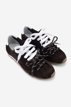 Valmenti Kadın Hakiki Deri Kahverengi Süet Sneakers & Spor Ayakkabı 154 7028 BN AYK Y26 KAHVE SUET