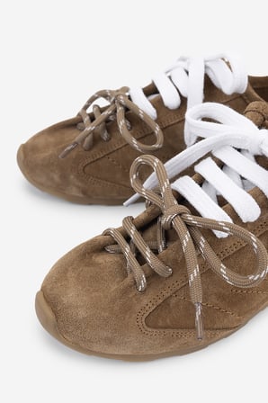 Valmenti Kadın Hakiki Deri Kahverengi Sneakers & Spor Ayakkabı 154 7028 BN AYK Y26 SIGARO SUET