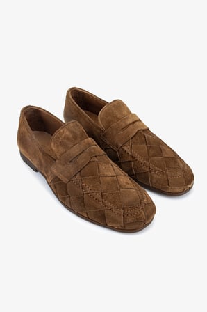 Valmenti Erkek Hakiki Deri Kahverengi Loafer Ayakkabı 1202 0124 ERK AYK Y26 SIGARO SUET