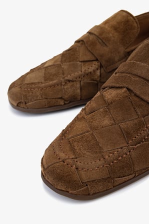 Valmenti Erkek Hakiki Deri Kahverengi Loafer Ayakkabı 1202 0124 ERK AYK Y26 SIGARO SUET