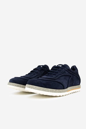 Valmenti Erkek Hakiki Deri Lacivert Süet Sneakers & Spor Ayakkabı 1202 2295-33 ERK AYK Y26 LACI SUET