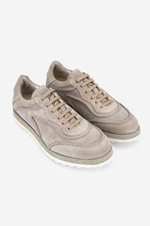 Valmenti Erkek Hakiki Deri Bej Süet Sneakers & Spor Ayakkabı 1202 2295-33 ERK AYK Y26 LINO SUET