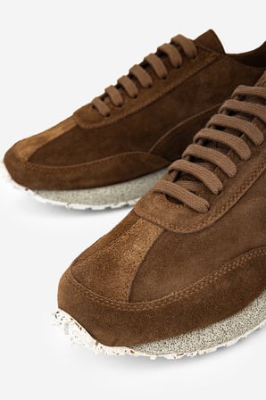 Valmenti Erkek Hakiki Deri Kahverengi Sneakers & Spor Ayakkabı 1202 2891-435 ERK AYK Y26 SIGARO SUET