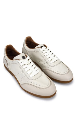 Tamer Tanca Erkek Hakiki Deri Bej Sneakers & Spor Ayakkabı 04 1202 ERK AYK Y26 BEJ DR