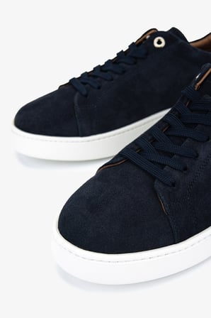 Valmenti Erkek Hakiki Deri Lacivert Süet Sneakers & Spor Ayakkabı 04 4411 ERK AYK Y26 LACI SUET