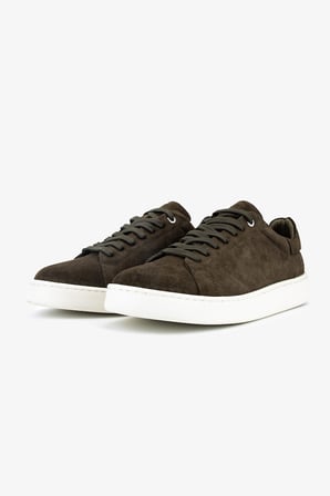 Valmenti Erkek Hakiki Deri Haki Süet Sneakers & Spor Ayakkabı 04 4411 ERK AYK Y26 HAKI SUET
