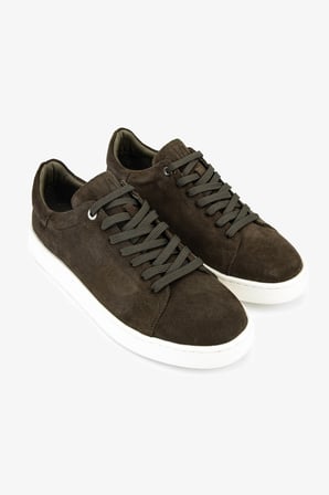 Valmenti Erkek Hakiki Deri Haki Süet Sneakers & Spor Ayakkabı 04 4411 ERK AYK Y26 HAKI SUET