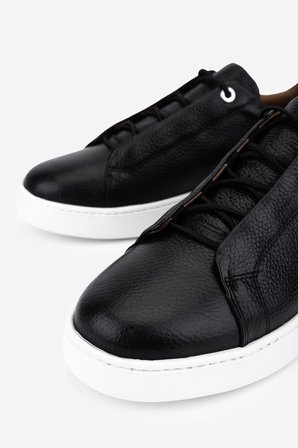 Valmenti Erkek Hakiki Deri Siyah Floter Sneakers & Spor Ayakkabı 04 4444 ERK AYK Y26 SIYAH FLTR
