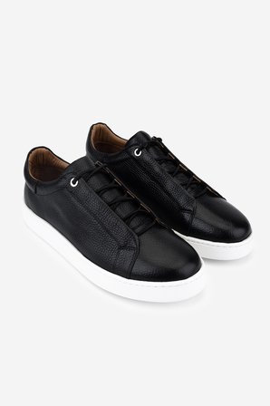 Valmenti Erkek Hakiki Deri Siyah Floter Sneakers & Spor Ayakkabı 04 4444 ERK AYK Y26 SIYAH FLTR