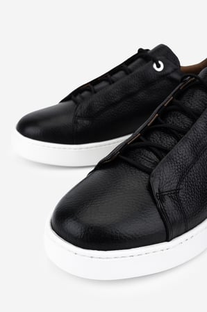 Valmenti Erkek Hakiki Deri Siyah Floter Sneakers & Spor Ayakkabı 04 4444 ERK AYK Y26 SIYAH FLTR