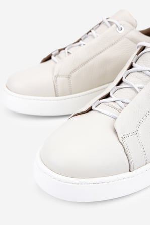 Valmenti Erkek Hakiki Deri Kırık Beyaz Sneakers & Spor Ayakkabı 04 4444 ERK AYK Y26 OFF WHITE FLTR
