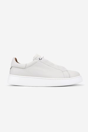 Valmenti Erkek Hakiki Deri Kırık Beyaz Sneakers & Spor Ayakkabı 04 4444 ERK AYK Y26 OFF WHITE FLTR