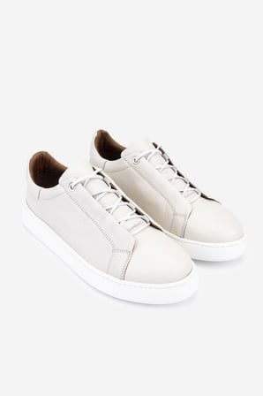 Valmenti Erkek Hakiki Deri Kırık Beyaz Sneakers & Spor Ayakkabı 04 4444 ERK AYK Y26 OFF WHITE FLTR