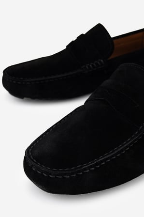 Valmenti Erkek Hakiki Deri Siyah Süet Loafer Ayakkabı 818 0770 ERK AYK Y26 SIYAH SUET