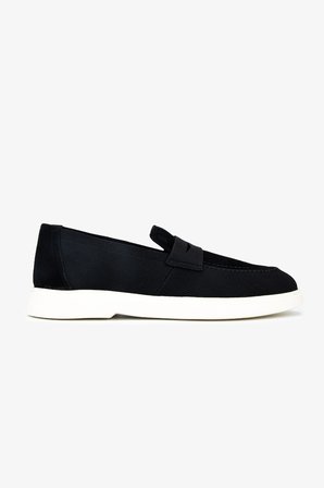 Valmenti Erkek Deri & Tekstil Siyah Süet Loafer Ayakkabı 1203 206 ERK AYK Y26 SIYAH SUET/TRK