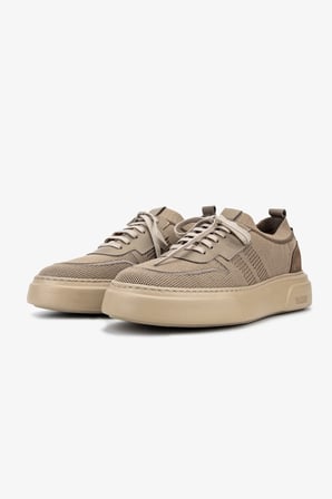 Valmenti Erkek Deri & Tekstil Bej Sneakers & Spor Ayakkabı 1203 208 ERK AYK Y26 BEJ TRK