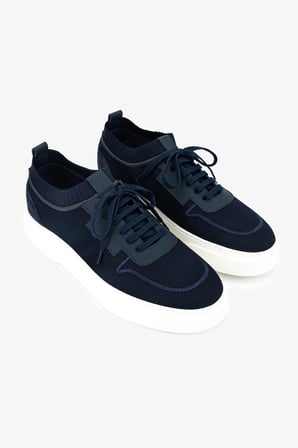 Valmenti Erkek Deri & Tekstil Lacivert Sneakers & Spor Ayakkabı 1203 208 ERK AYK Y26 LACI TRK