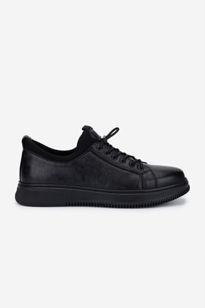 Valmenti Erkek Hakiki Deri Siyah Sneakers & Spor Ayakkabı 1204 0461-2297 ERK AYK Y26 SIYAH ATLAS
