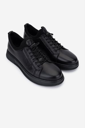Valmenti Erkek Hakiki Deri Siyah Sneakers & Spor Ayakkabı 1204 0461-2297 ERK AYK Y26 SIYAH ATLAS